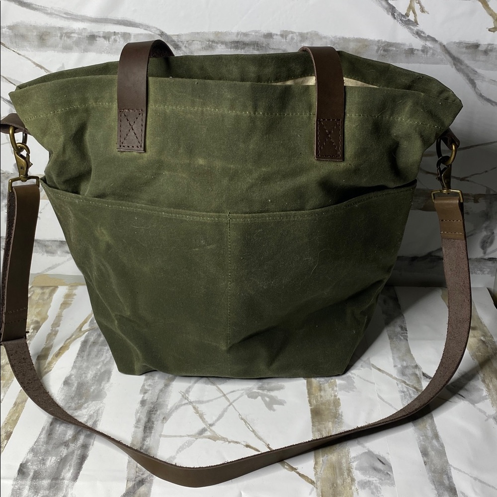 Twig & Horn Waxed Canvas Bag 15x15 - Picture 5 of 7